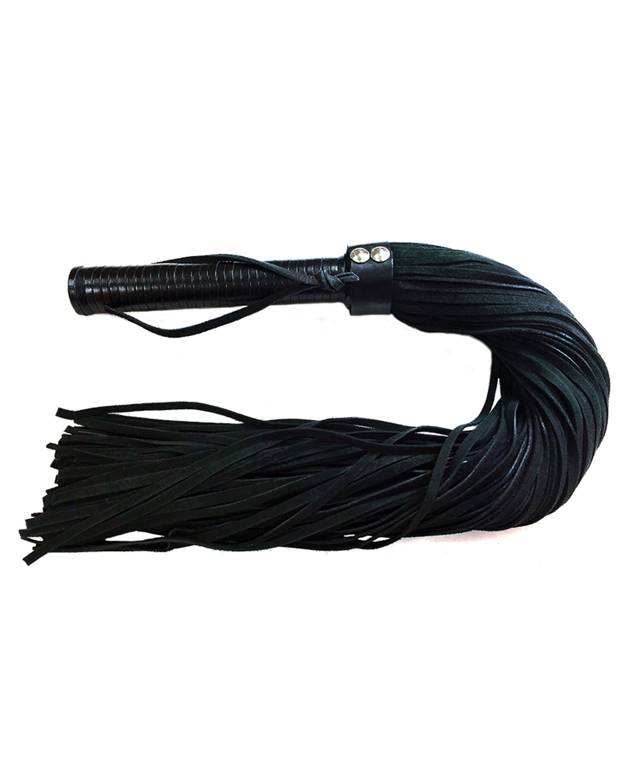 Rouge Suede Flogger w/Leather Handle